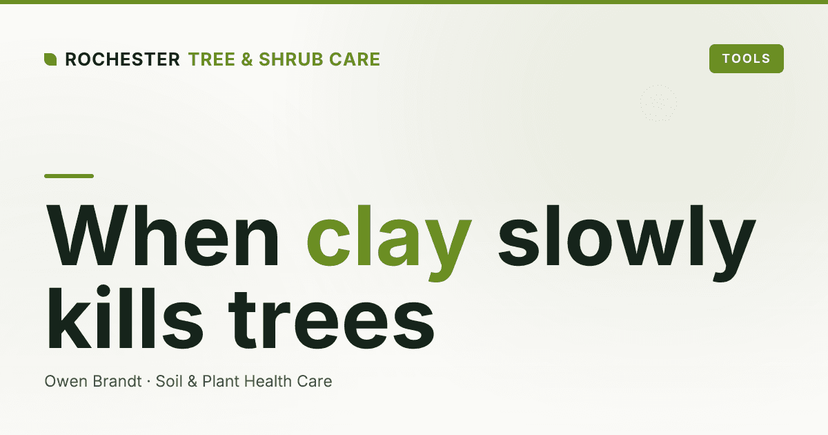 Soil Compaction and Tree Decline in Rochester: The Hidden Cause of Slow Death in Clay Yards