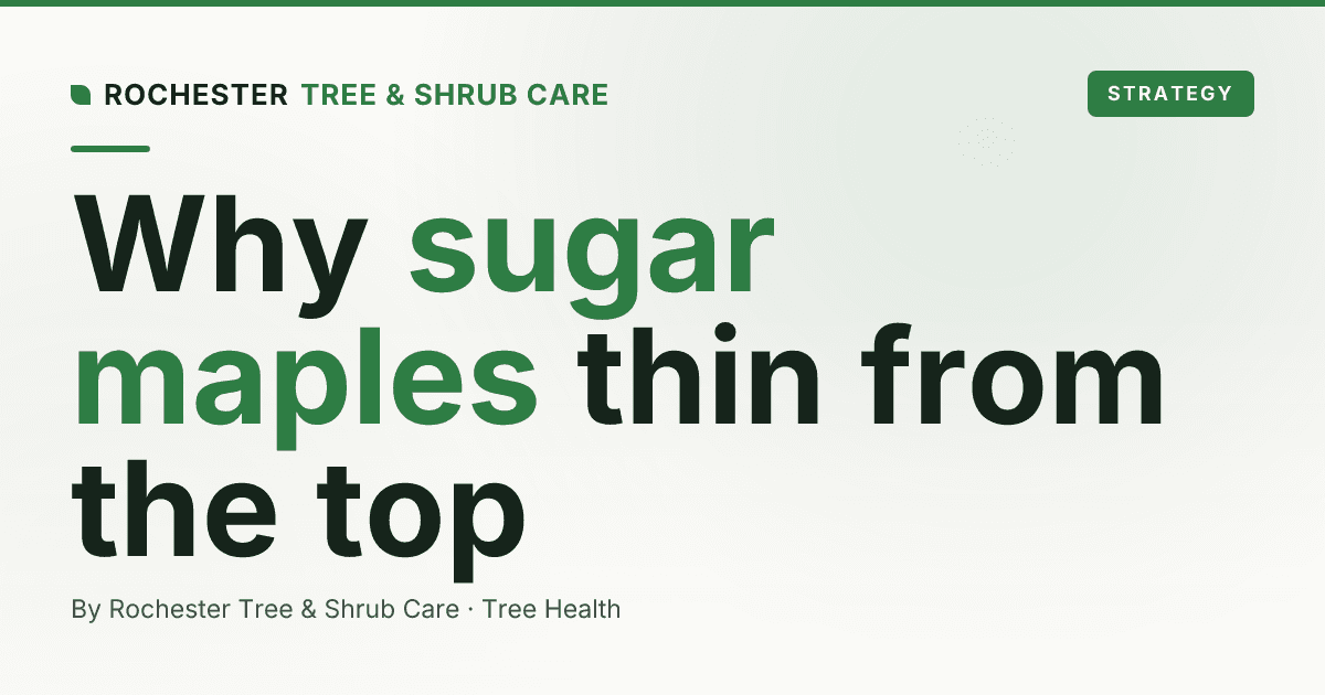 Sugar Maple Decline in Upstate New York: Why the Big Maples Are Thinning